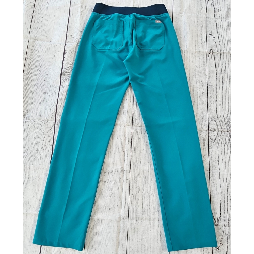 Tall Figs Pants Women's XS Tall, Teal, Good Used Condition GUC - Picture 2 of 10